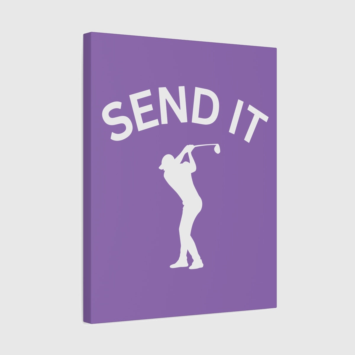 SEND IT (Male) - Canvas Wall Art - Light Purple - 16×20 - front