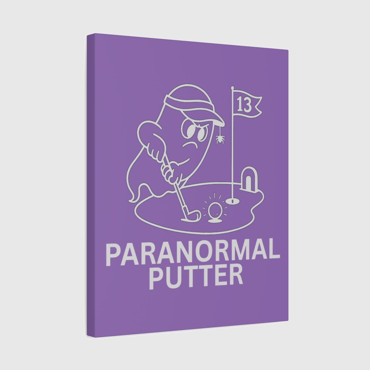 Paranormal Putter - Canvas Wall Art - Light Purple - 16×20 - front