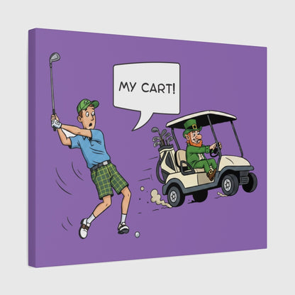 My Cart! - Canvas Wall Art - Light Purple - 16×20 - front