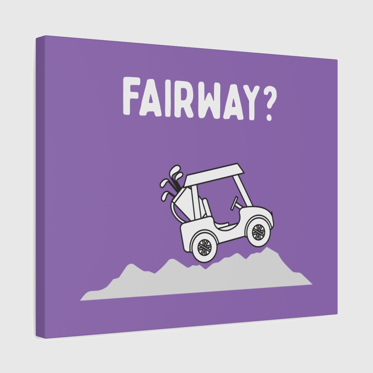Fairway? - Canvas Wall Art - Light Purple - 16×20 - front