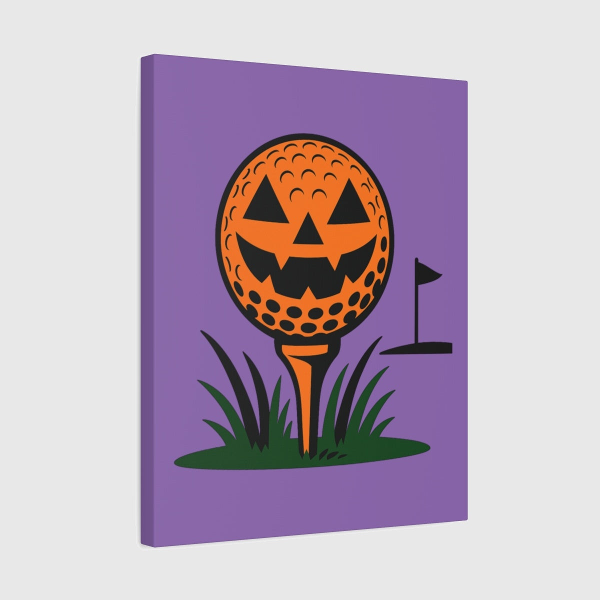Tee Time Terror - Canvas Wall Art - Light Purple - 16×20 - front