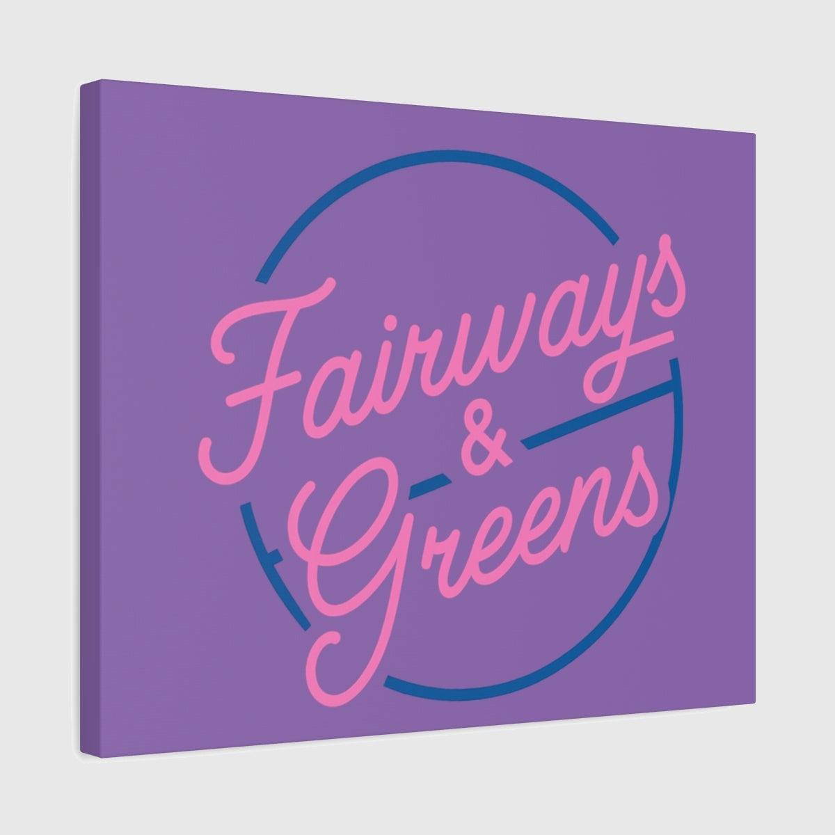 Fairways & Greens - Canvas Wall Art - Light Purple - 16×20 - front