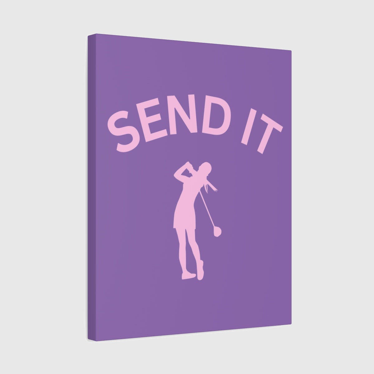 SEND IT (Female) - Canvas Wall Art - Light Purple - 16×20 - front