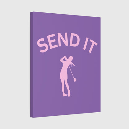 SEND IT (Female) - Canvas Wall Art - Light Purple - 16×20 - front