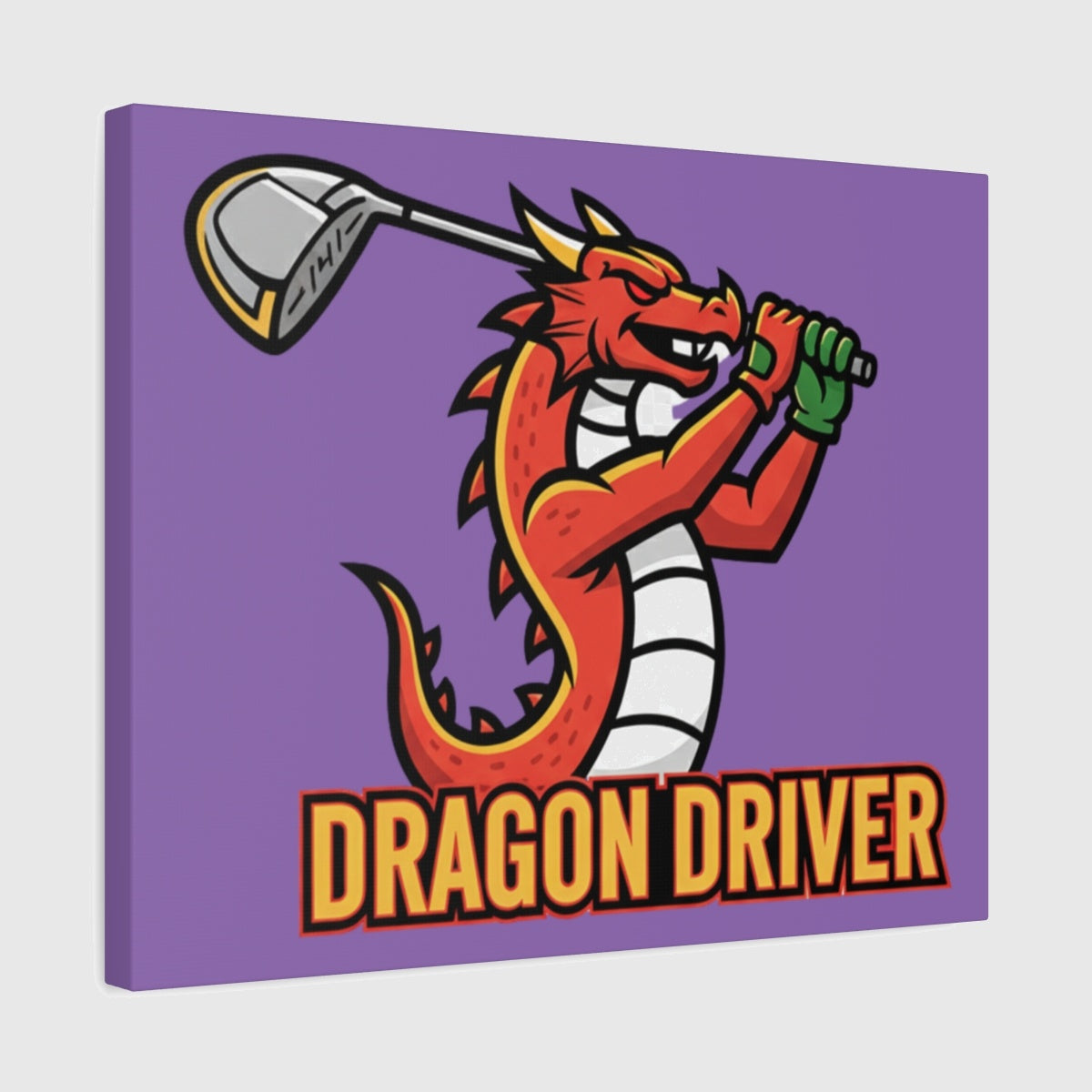 Dragon Driver - Canvas Wall Art - Light Purple - 16×20 - front