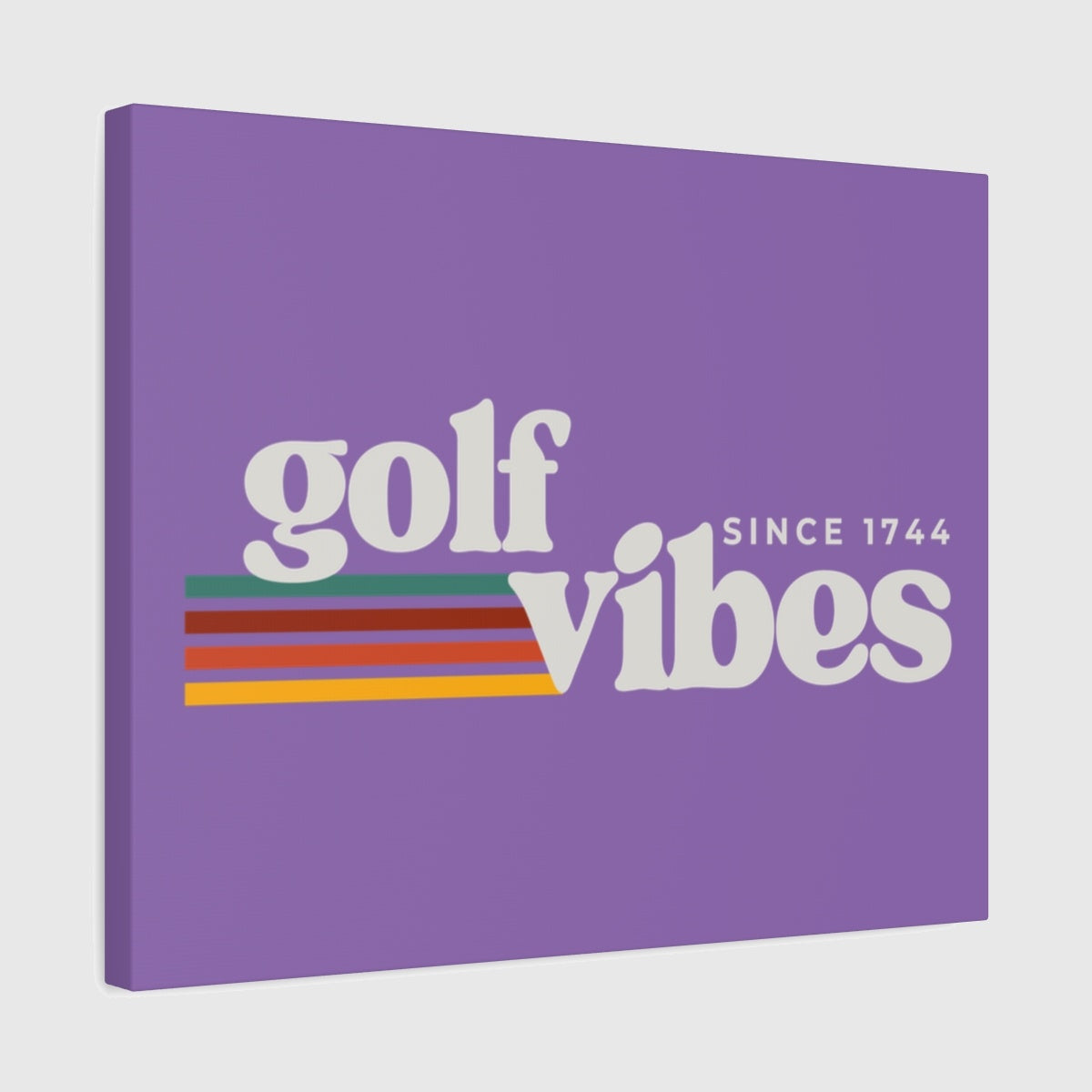 Golf Vibes - Canvas Wall Art - Light Purple - 16×20 - front