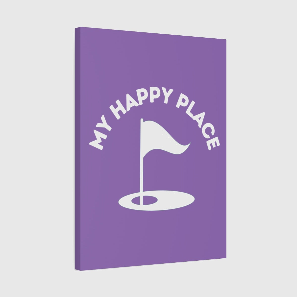 My Happy Place - Canvas Wall Art - Light Purple - 18×24 - front