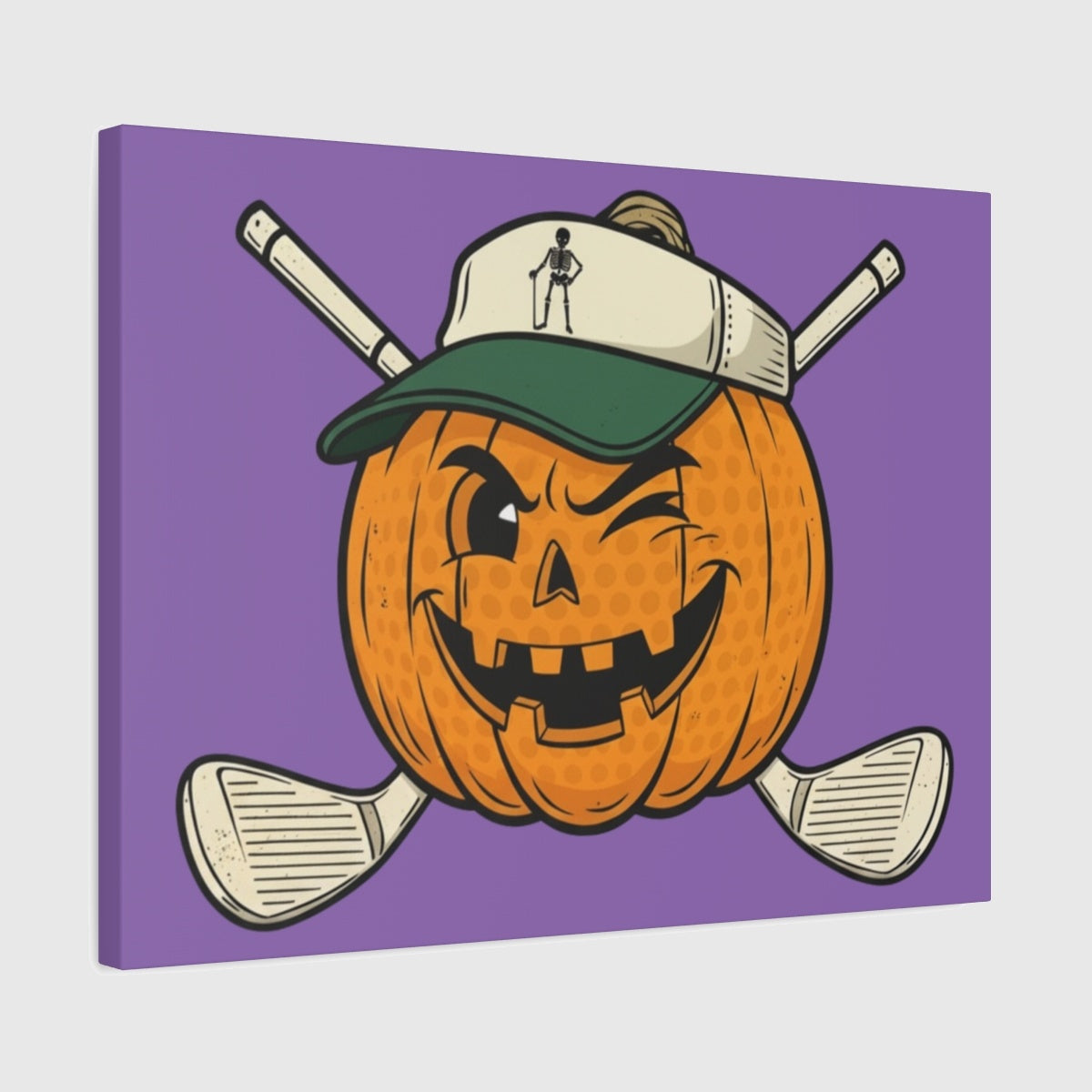 Golf or Gourd - Canvas Wall Art - Light Purple - 18×24 - front
