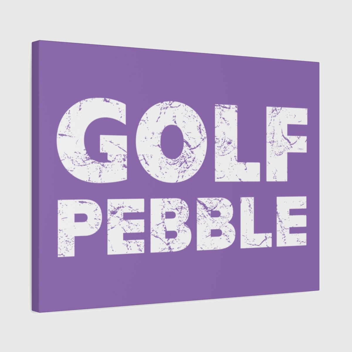 Golf Pebble - Canvas Wall Art - Light Purple - 18×24 - front