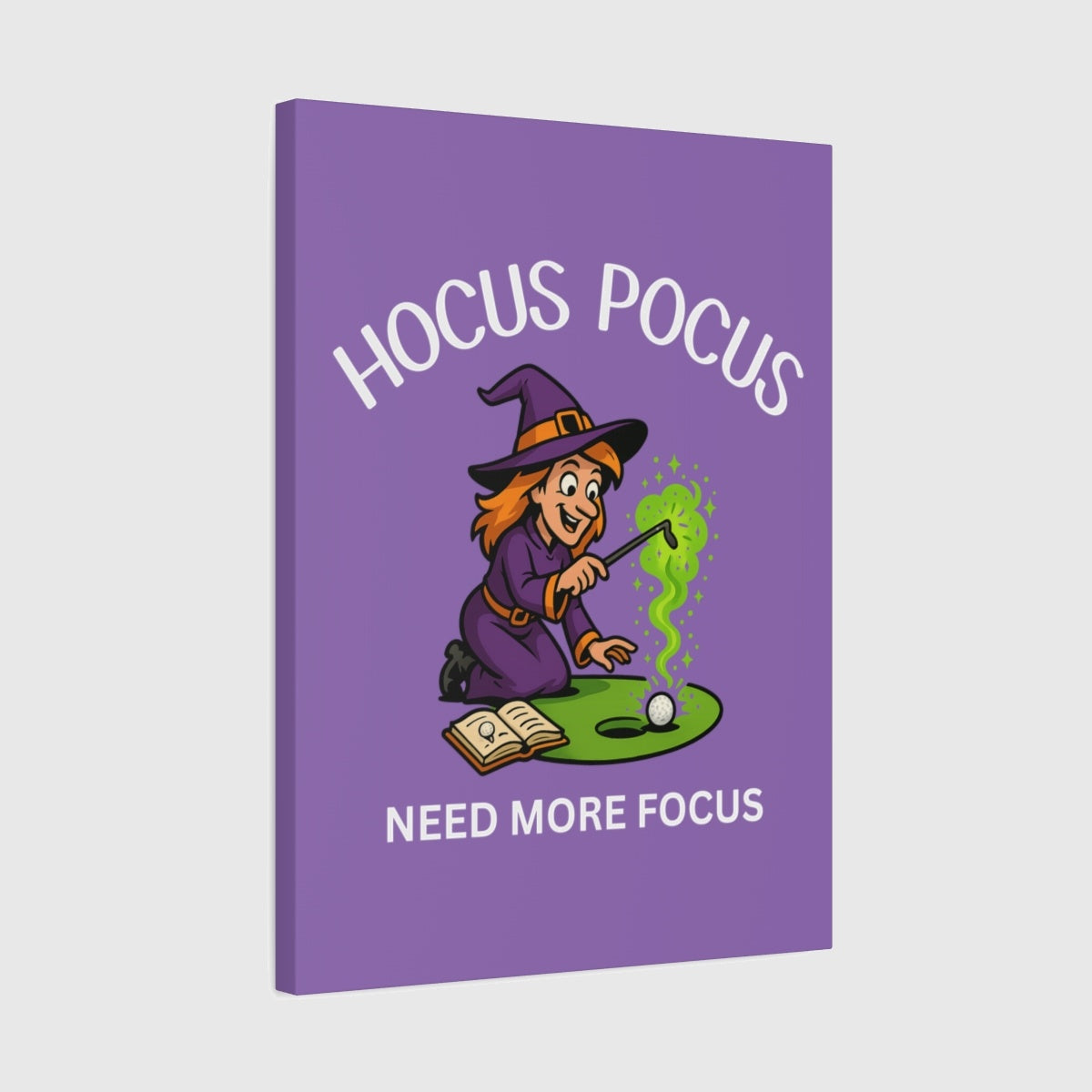 Hocus Pocus, Need More Focus - Canvas Wall Art - Light Purple - 18×24 - front