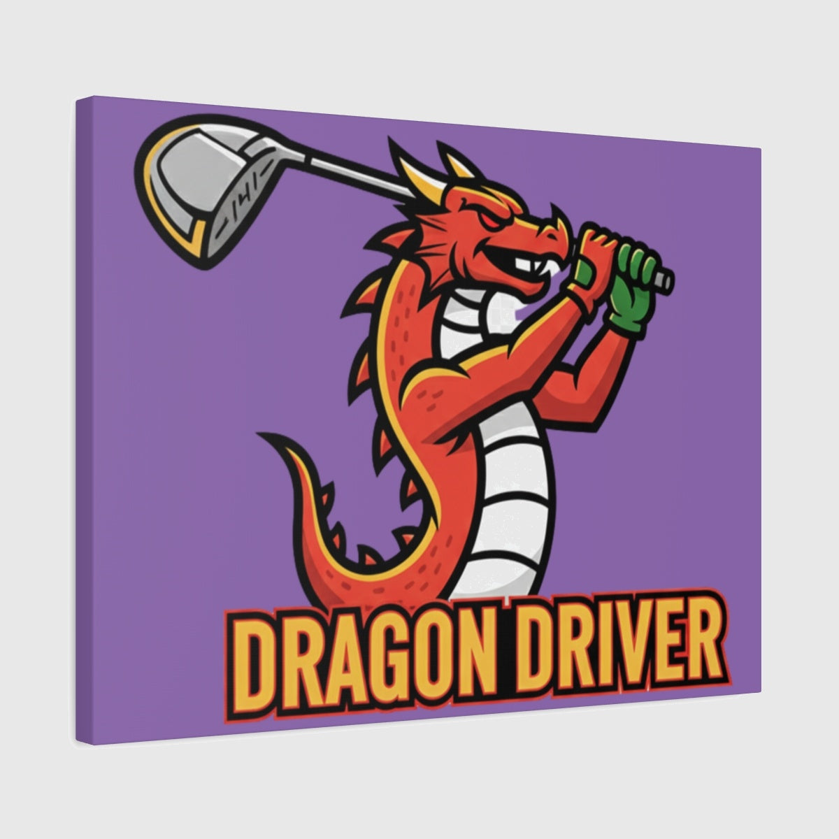 Dragon Driver - Canvas Wall Art - Light Purple - 18×24 - front