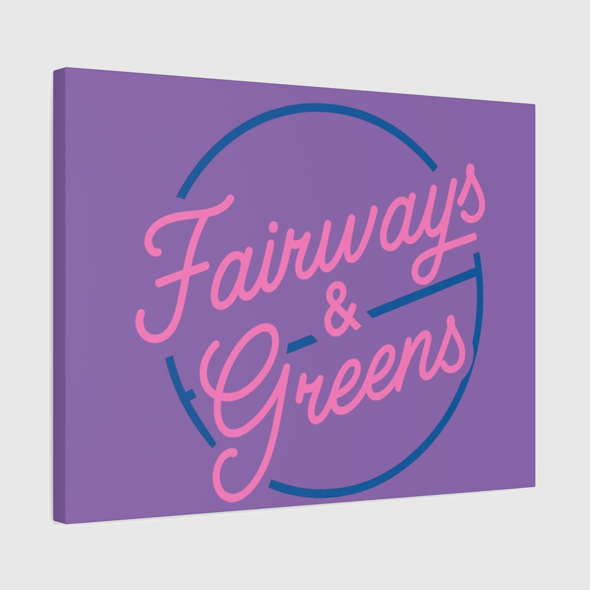 Fairways & Greens - Canvas Wall Art - Light Purple - 18×24 - front