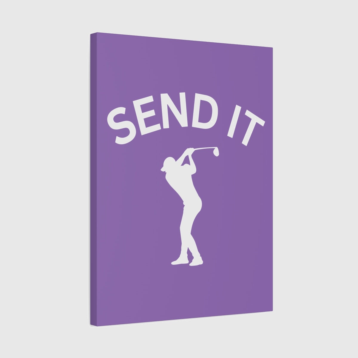 SEND IT (Male) - Canvas Wall Art - Light Purple - 18×24 - front