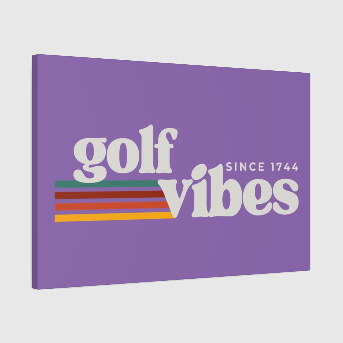 Golf Vibes - Canvas Wall Art - Light Purple - 20×30 - front