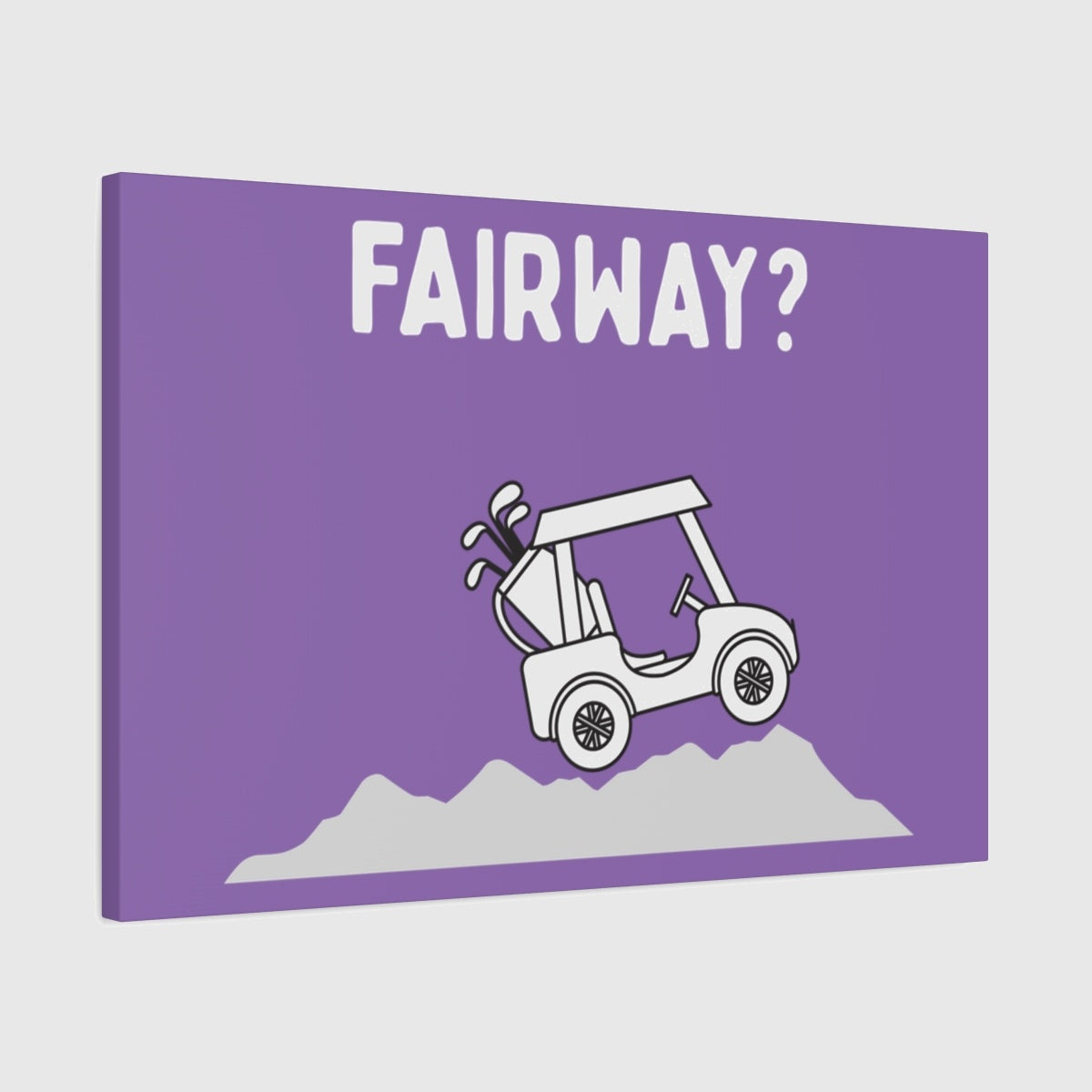 Fairway? - Canvas Wall Art - Light Purple - 20×30 - front