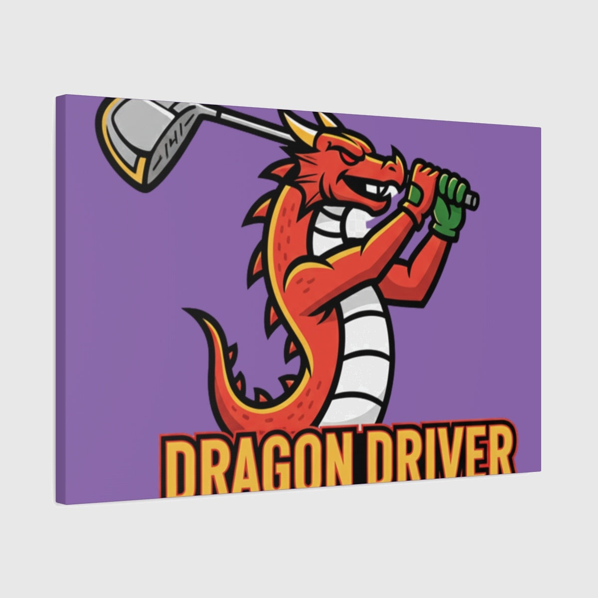 Dragon Driver - Canvas Wall Art - Light Purple - 20×30 - front