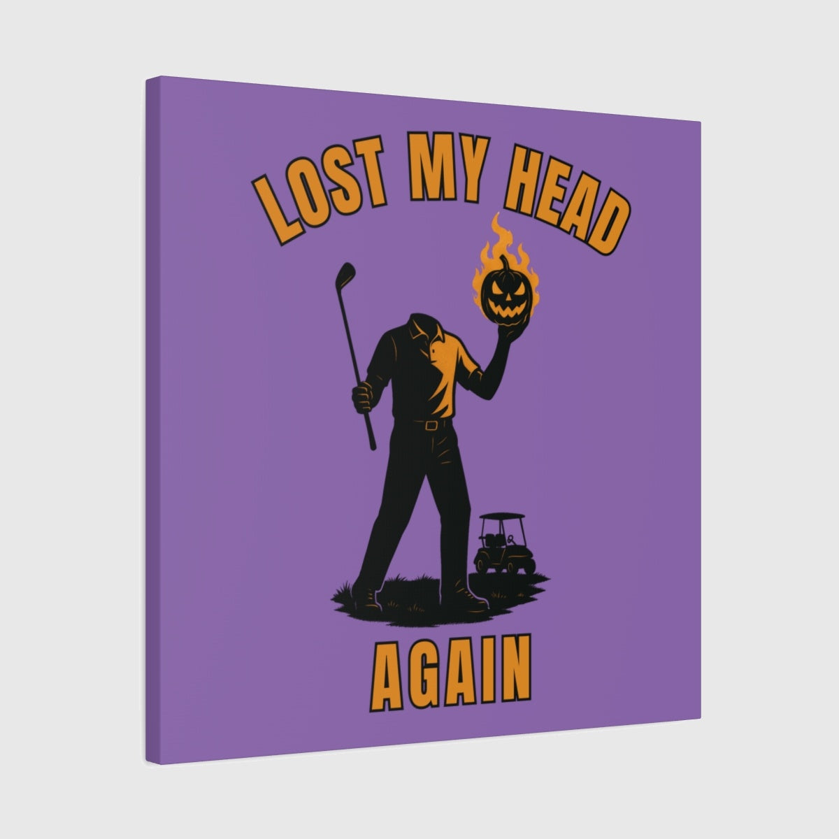 Lost My Head, Again - Canvas Wall Art - Light Purple - 24×24 - front