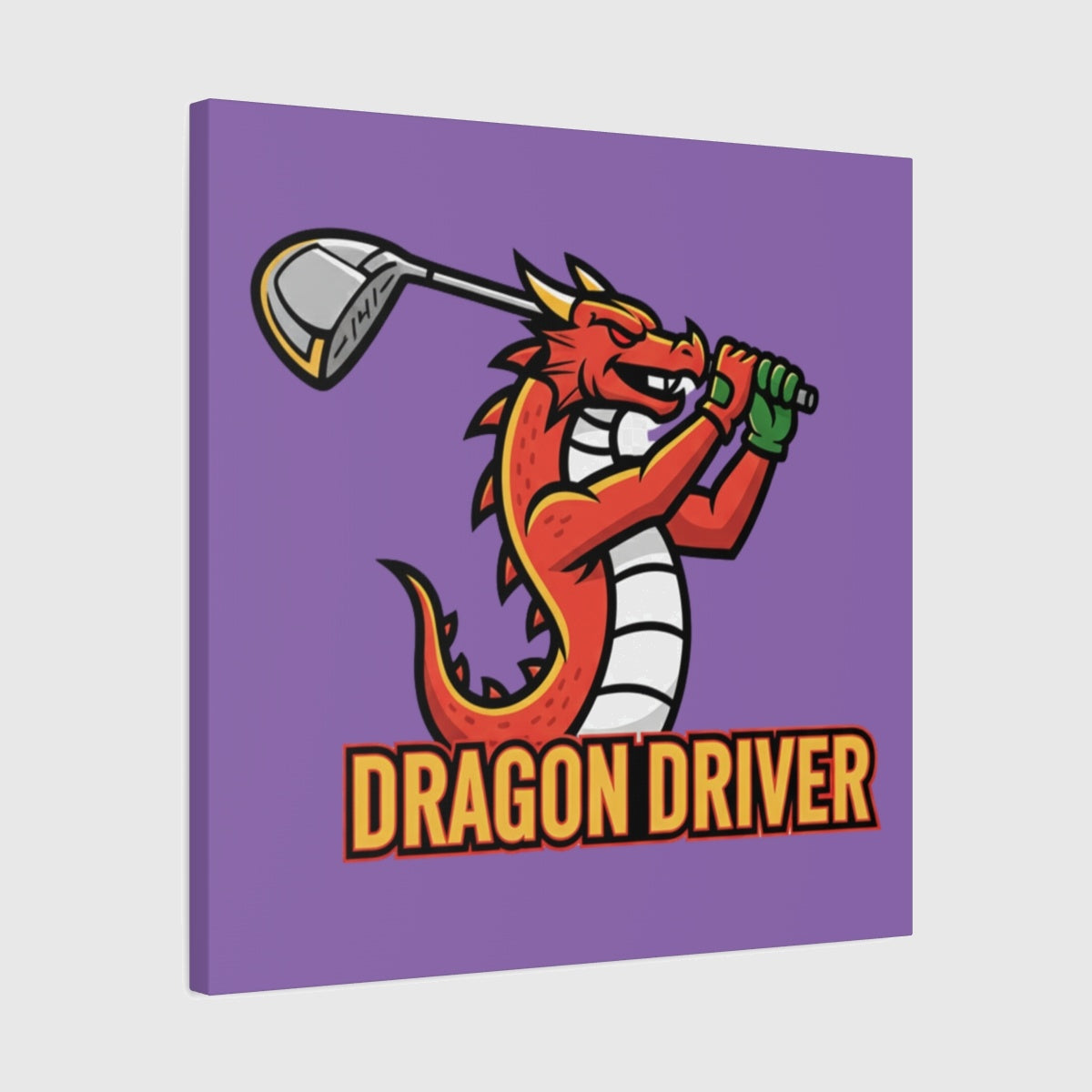 Dragon Driver - Canvas Wall Art - Light Purple - 24×24 - front