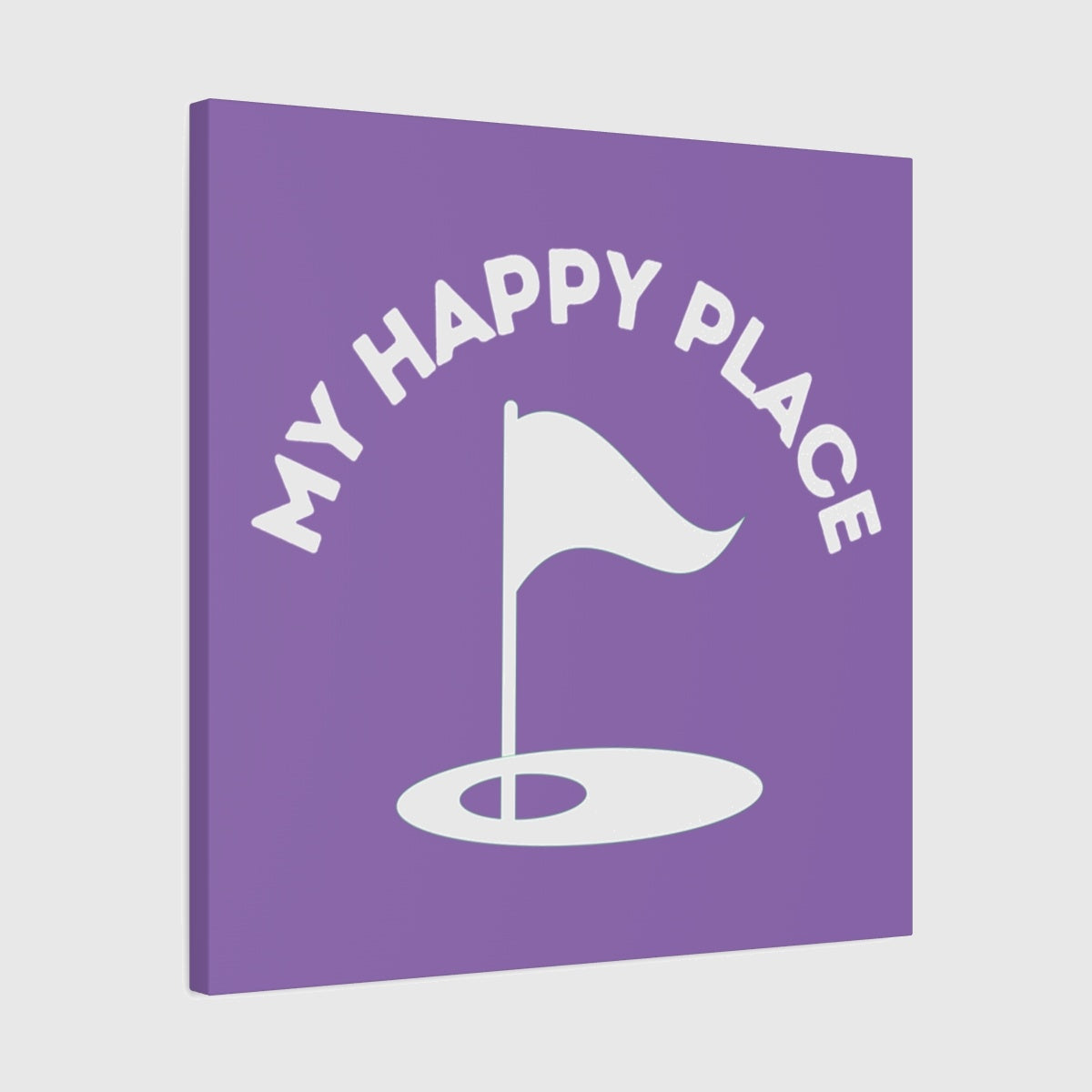 My Happy Place - Canvas Wall Art - Light Purple - 24×24 - front