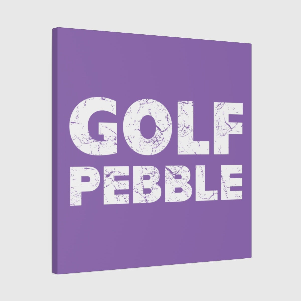 Golf Pebble - Canvas Wall Art - Light Purple - 24×24 - front