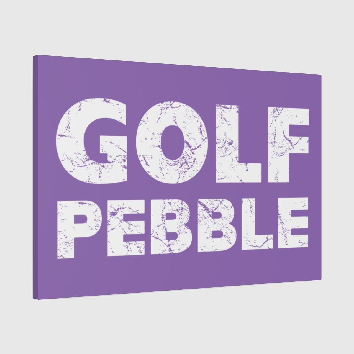 Golf Pebble - Canvas Wall Art - Light Purple - 24×36 - front