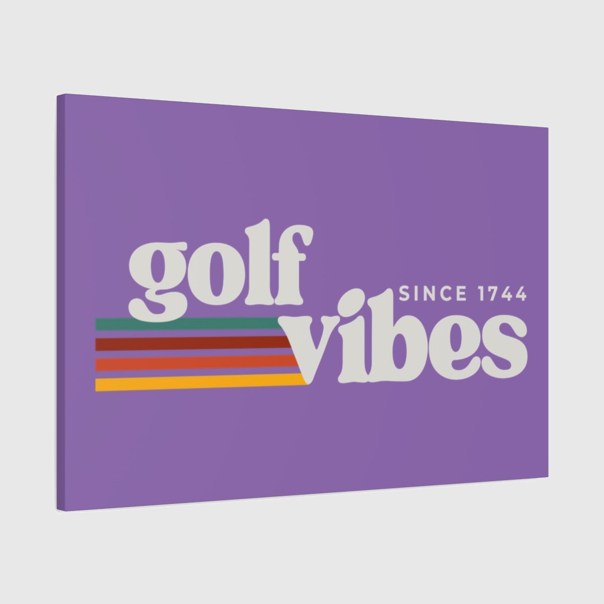 Golf Vibes - Canvas Wall Art - Light Purple - 24×36 - front