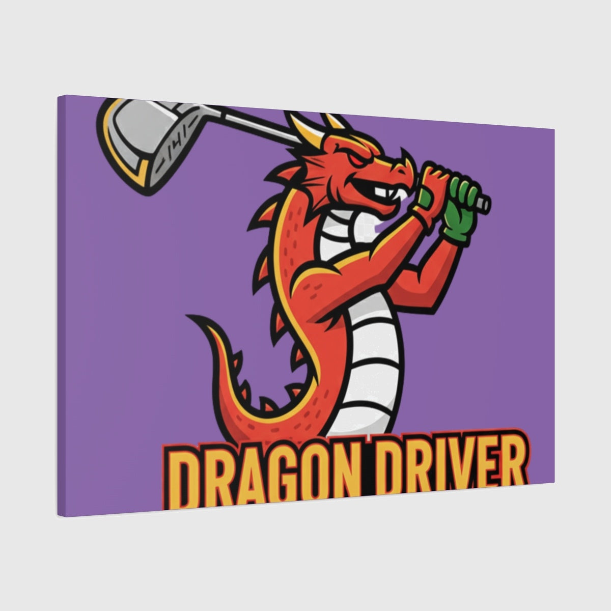 Dragon Driver - Canvas Wall Art - Light Purple - 24×36 - front
