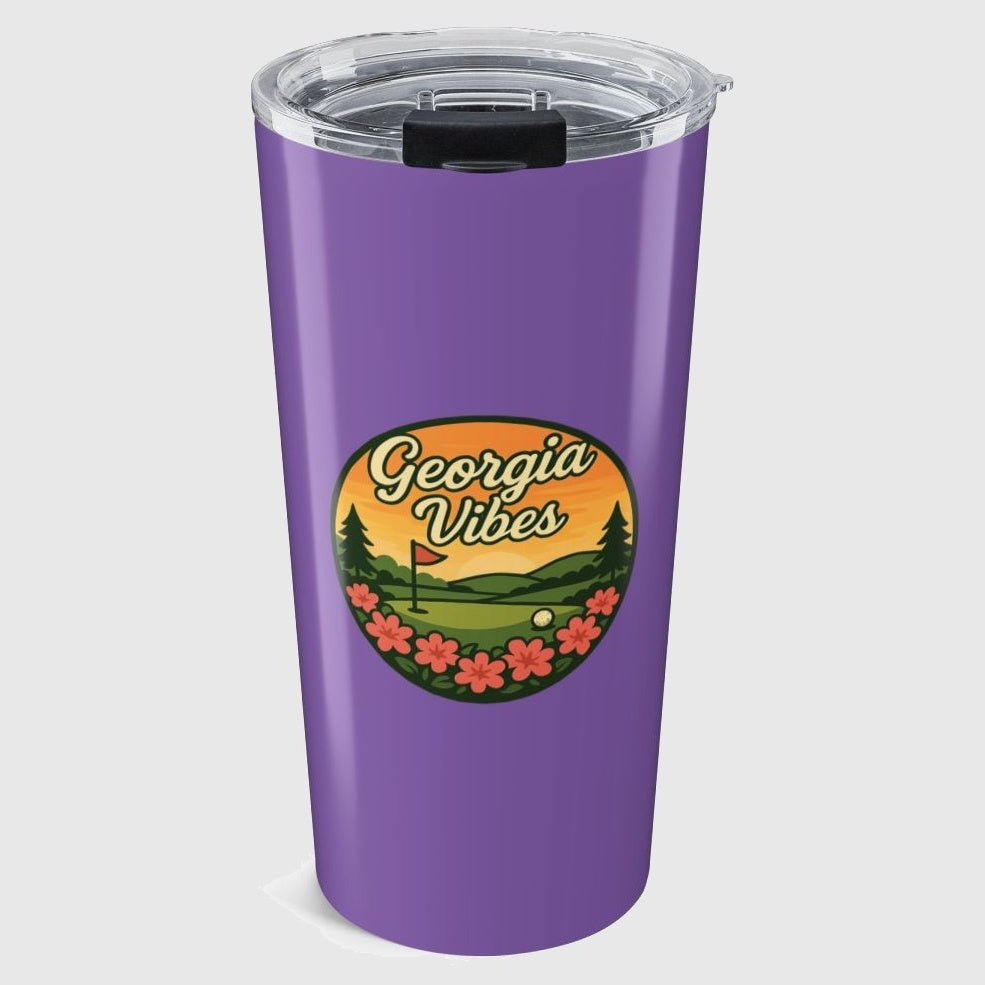 Golf Vibes - Georgia Azalea Edition - 20oz Tumbler in Light Purple