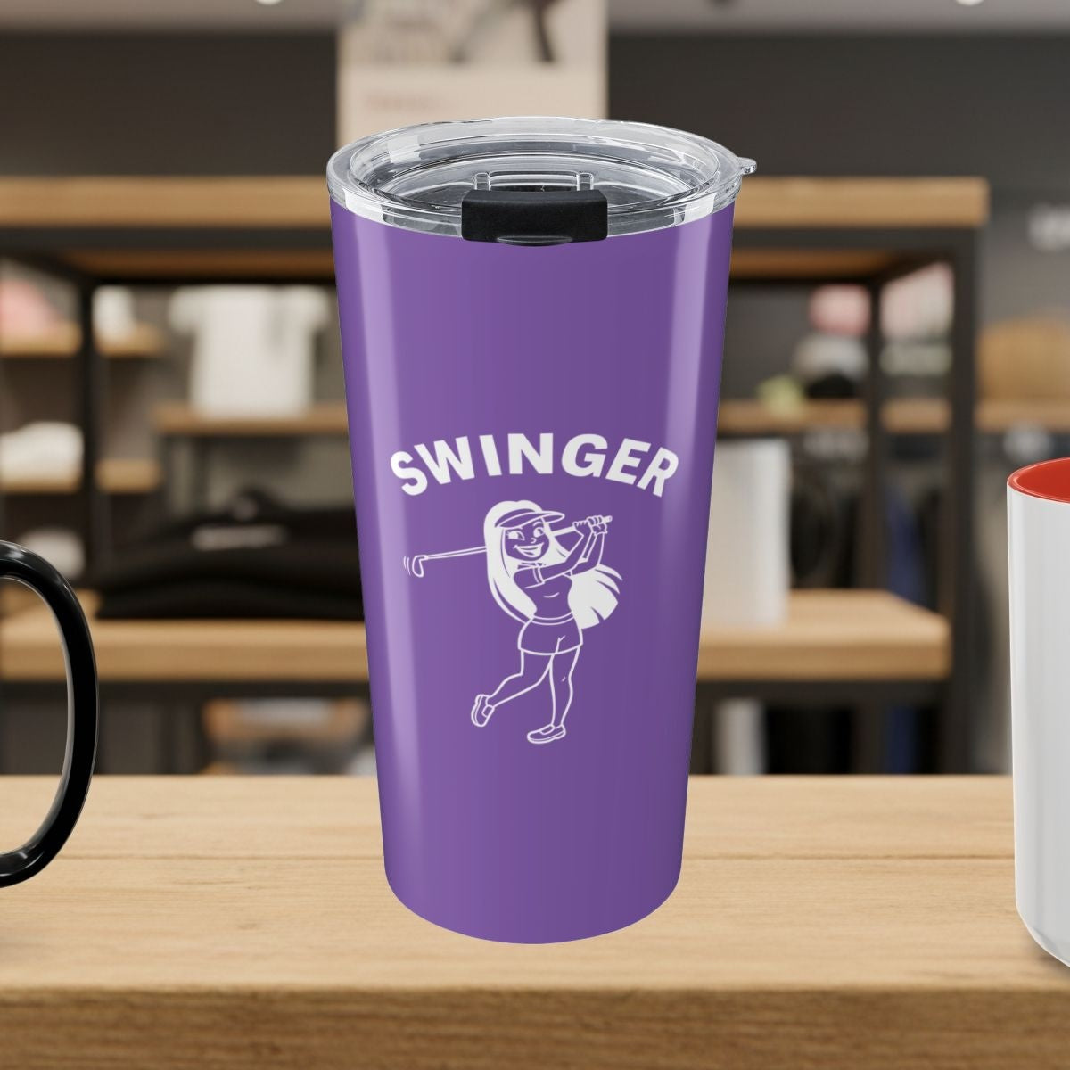 Retro Swinger Women's - 20oz Tumbler in Light Purple