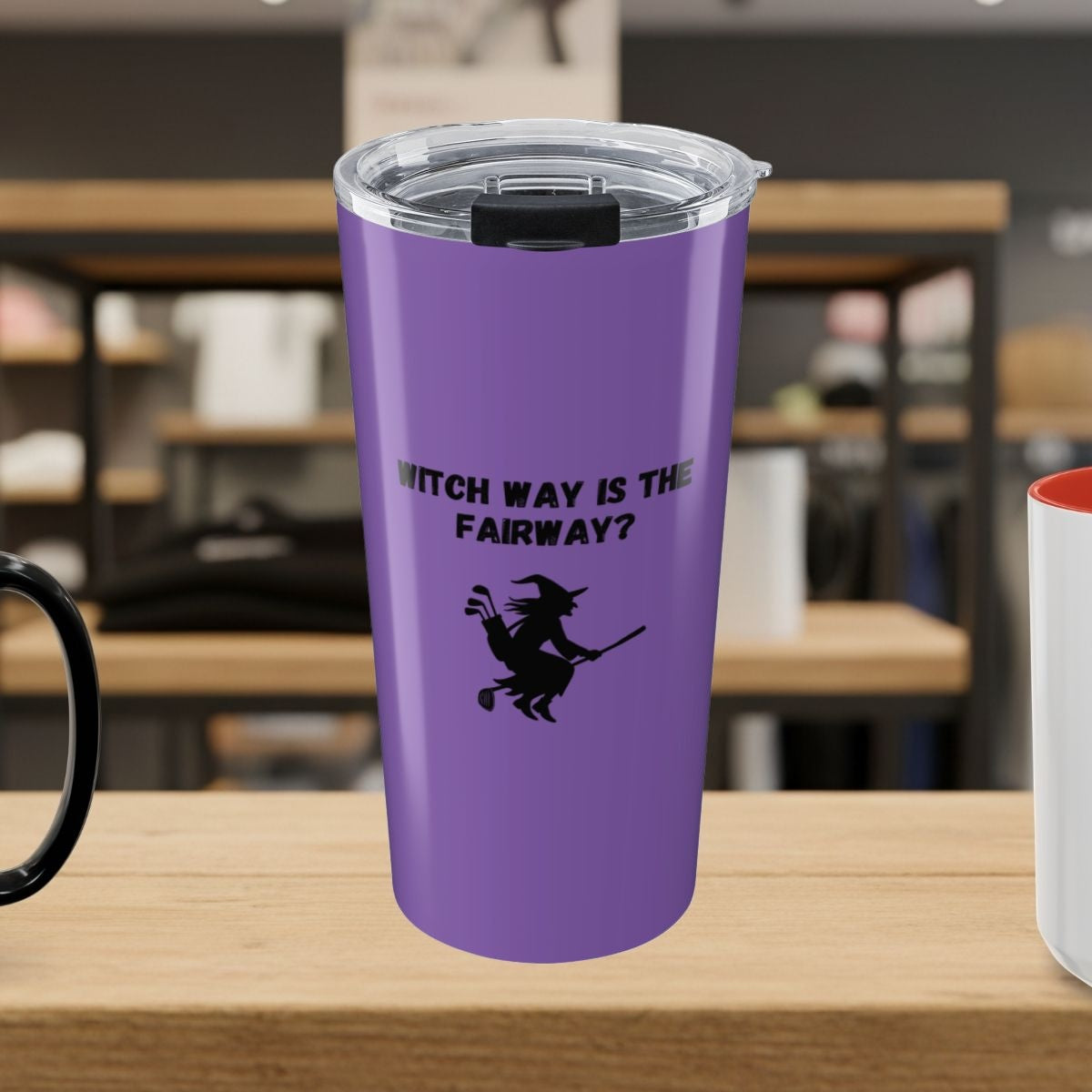 Witch Way is the Fairway - 20oz Tumbler in Light Purple