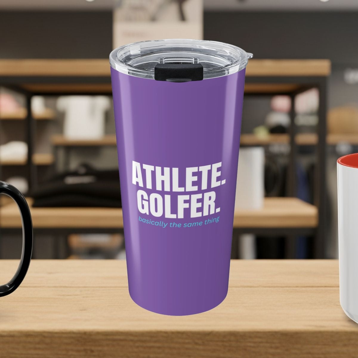 Athlete. Golfer. Basically the Same Thing - 20oz Tumbler in Light Purple
