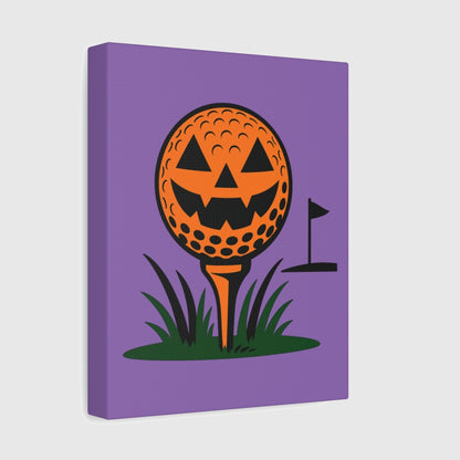 Tee Time Terror - Canvas Wall Art - Light Purple - 8×10 - front