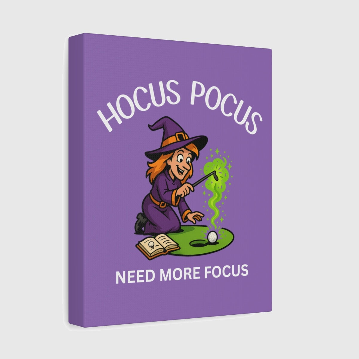 Hocus Pocus, Need More Focus - Canvas Wall Art - Light Purple - 8×10 - front