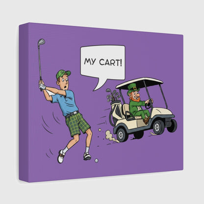 My Cart! - Canvas Wall Art - Light Purple - 8×10 - front