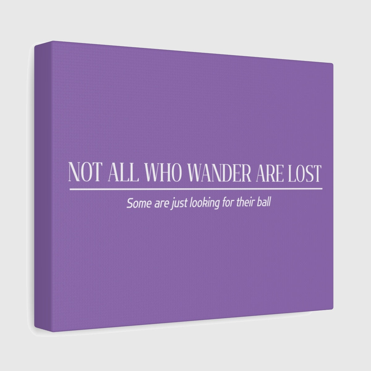 Not All Who Wander Are Lost - Canvas Wall Art - Light Purple - 8×10 - front