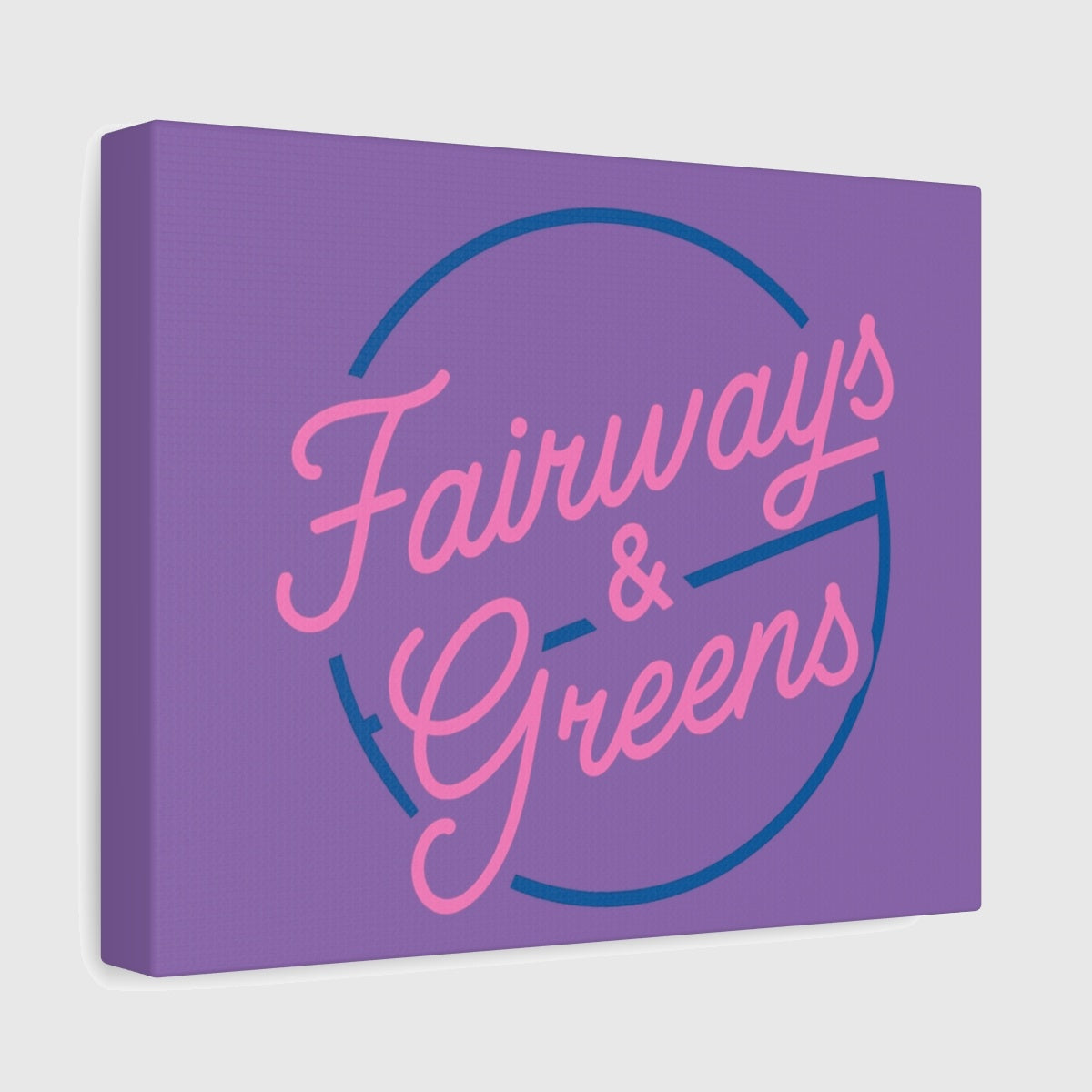 Fairways & Greens - Canvas Wall Art - Light Purple - 8×10 - front