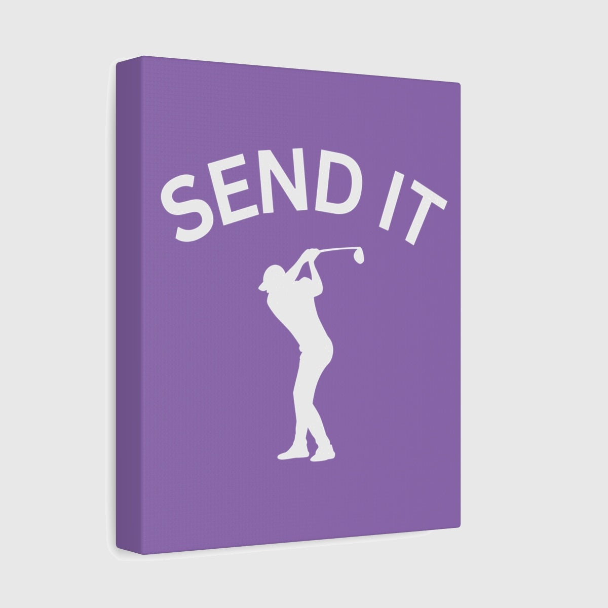 SEND IT (Male) - Canvas Wall Art - Light Purple - 8×10 - front