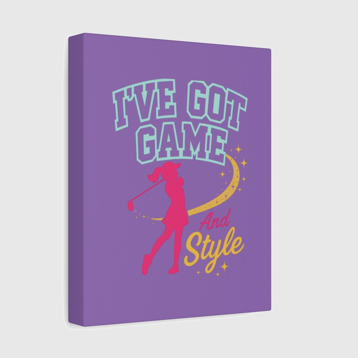 I've Got Game And Style - Canvas Wall Art - Light Purple - 8×10 - front