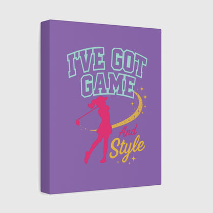 I've Got Game And Style - Canvas Wall Art - Light Purple - 8×10 - front