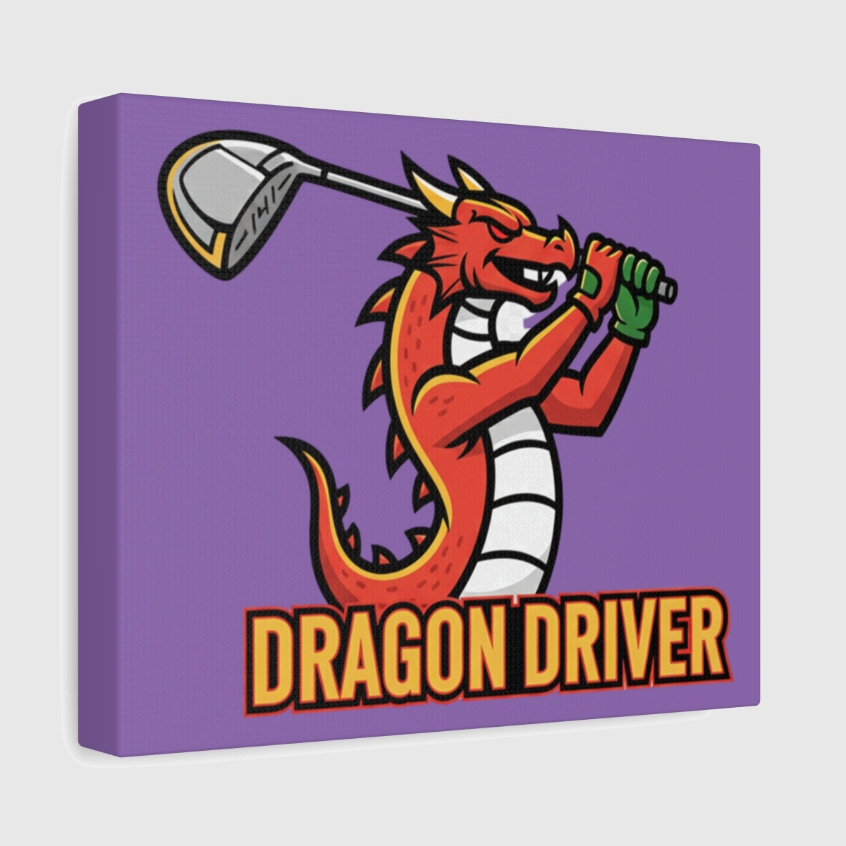 Dragon Driver - Canvas Wall Art - Light Purple - 8×10 - front