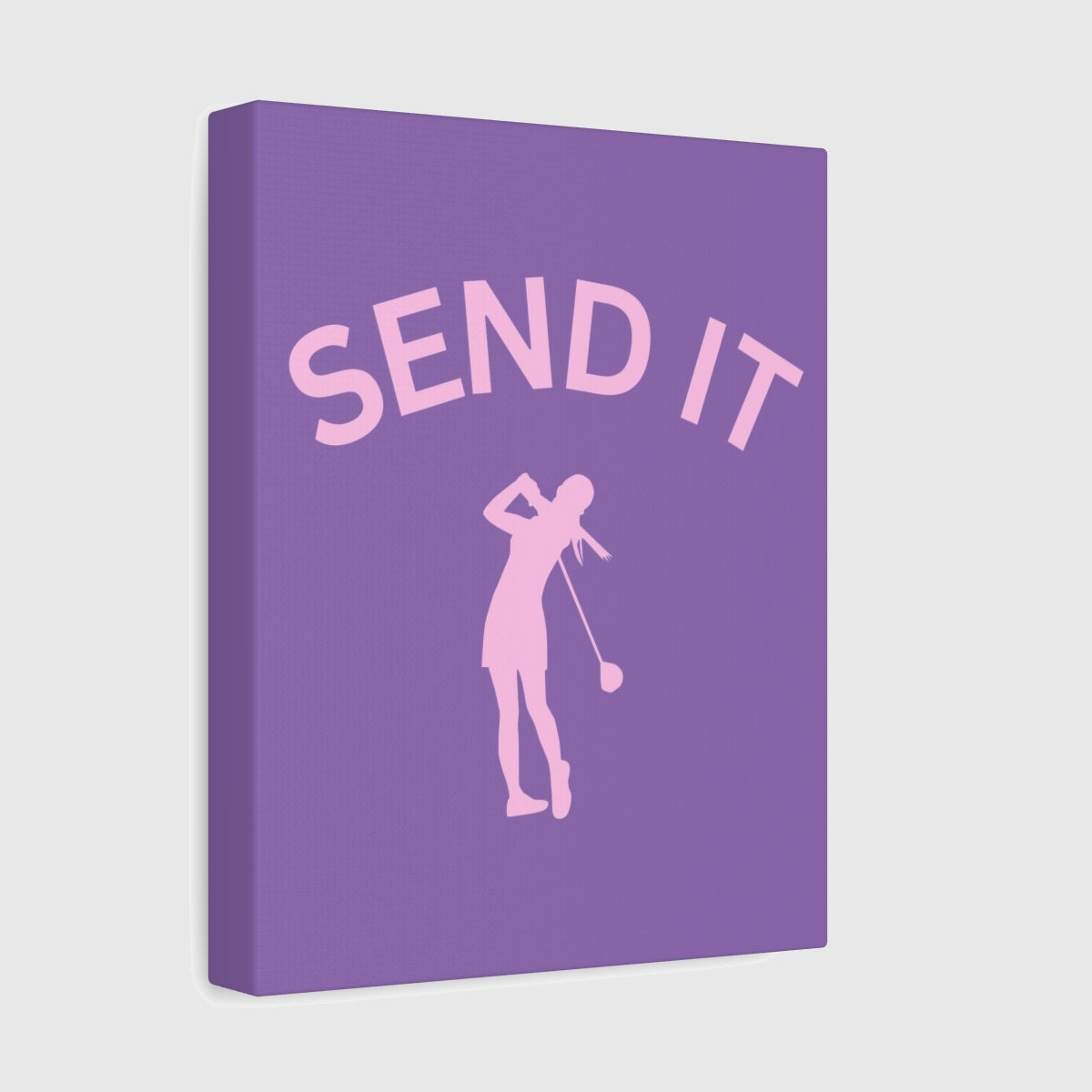 SEND IT (Female) - Canvas Wall Art - Light Purple - 8×10 - front
