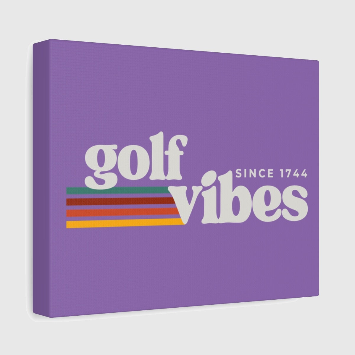 Golf Vibes - Canvas Wall Art - Light Purple - 8×10 - front