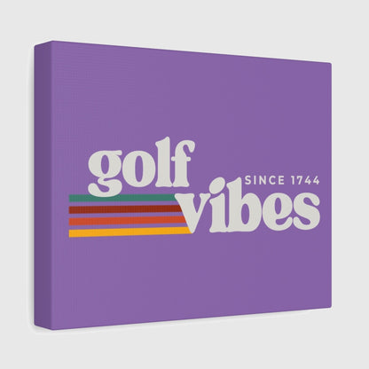 Golf Vibes - Canvas Wall Art - Light Purple - 8×10 - front