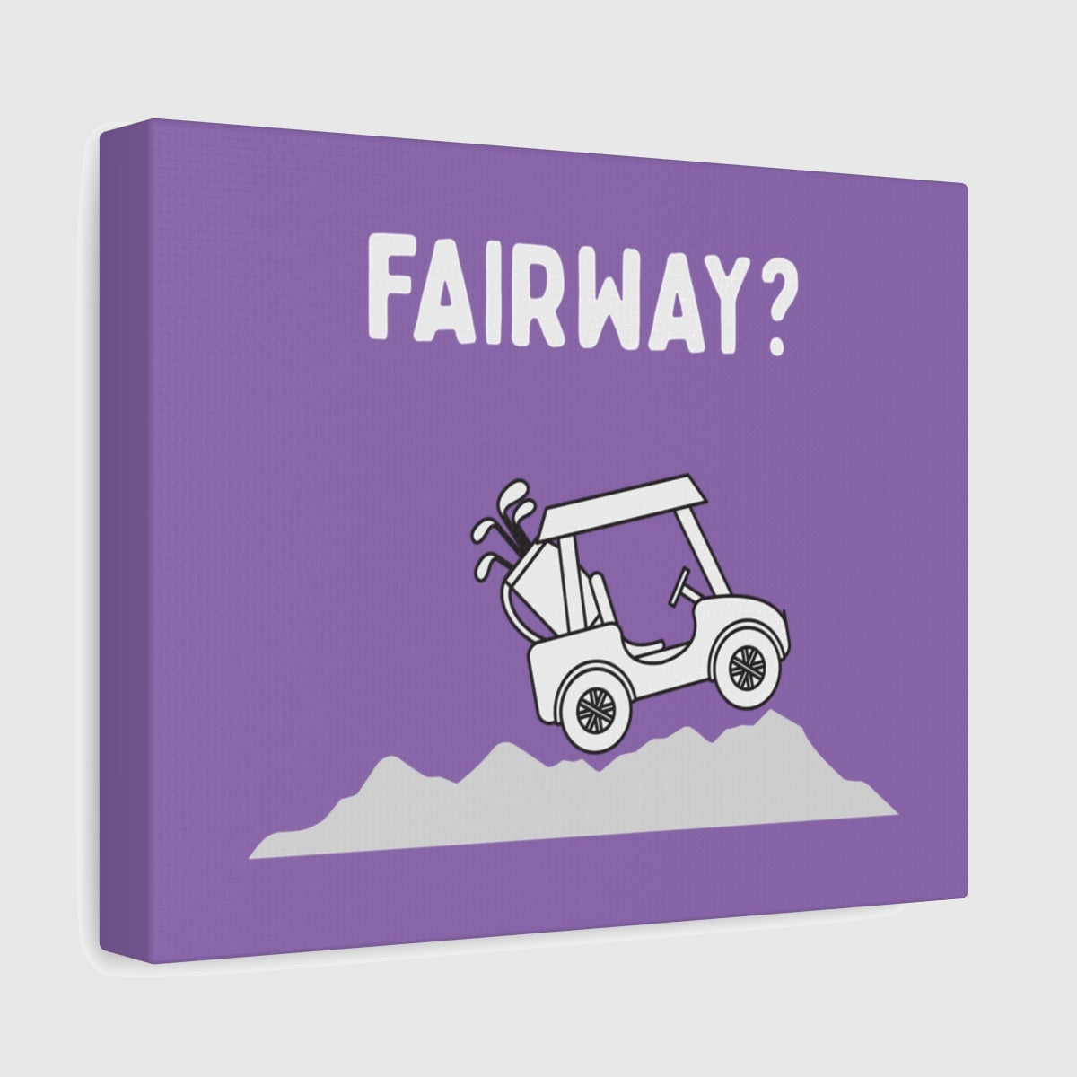 Fairway? - Canvas Wall Art - Light Purple - 8×10 - front