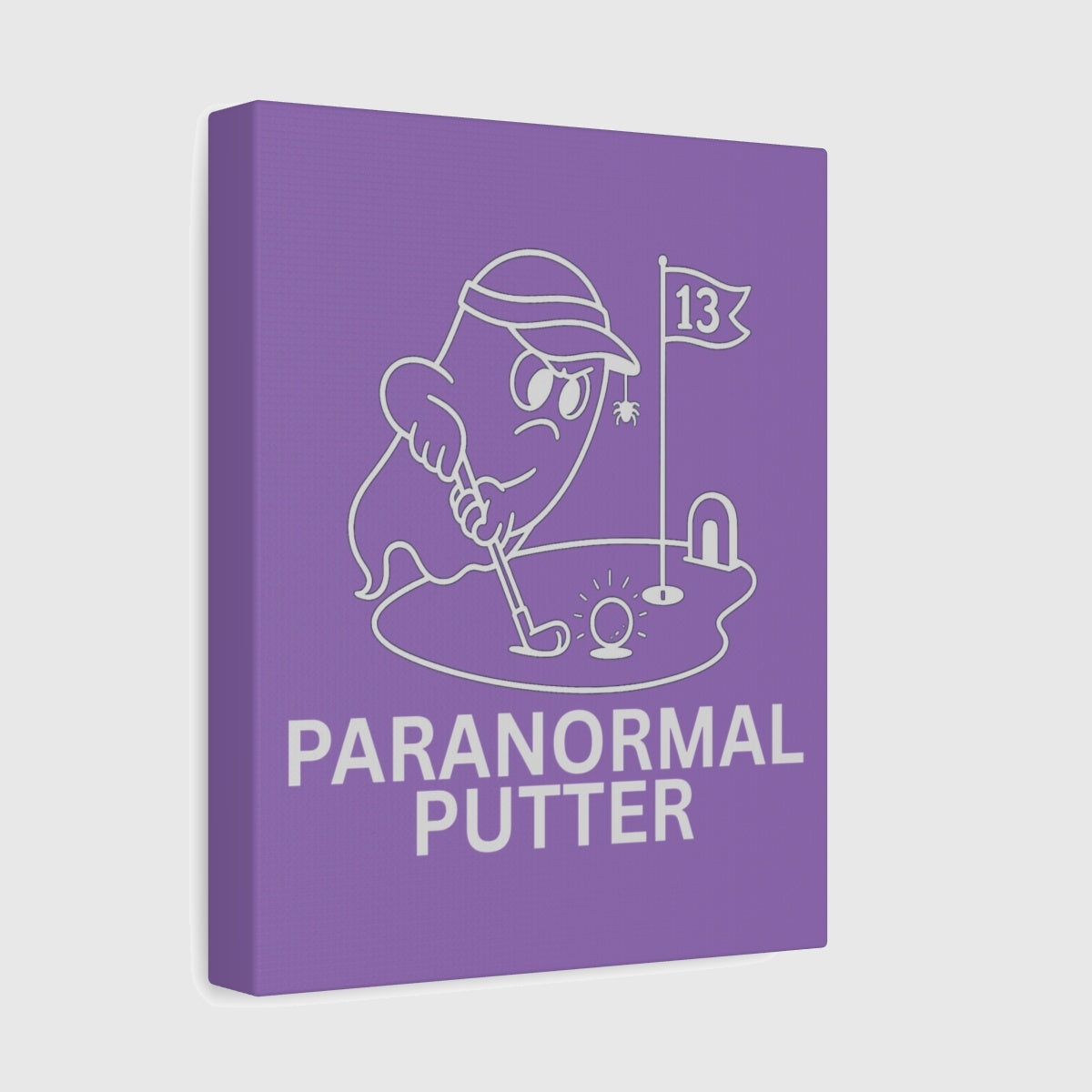 Paranormal Putter - Canvas Wall Art - Light Purple - 8×10 - front