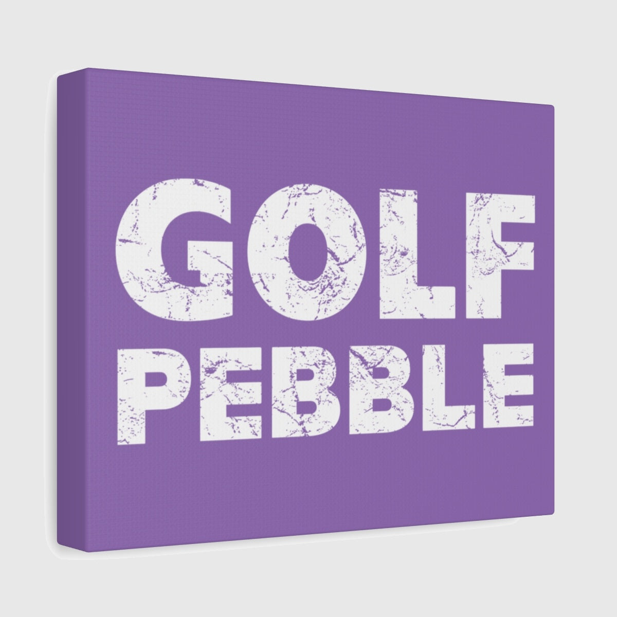 Golf Pebble - Canvas Wall Art - Light Purple - 8×10 - front