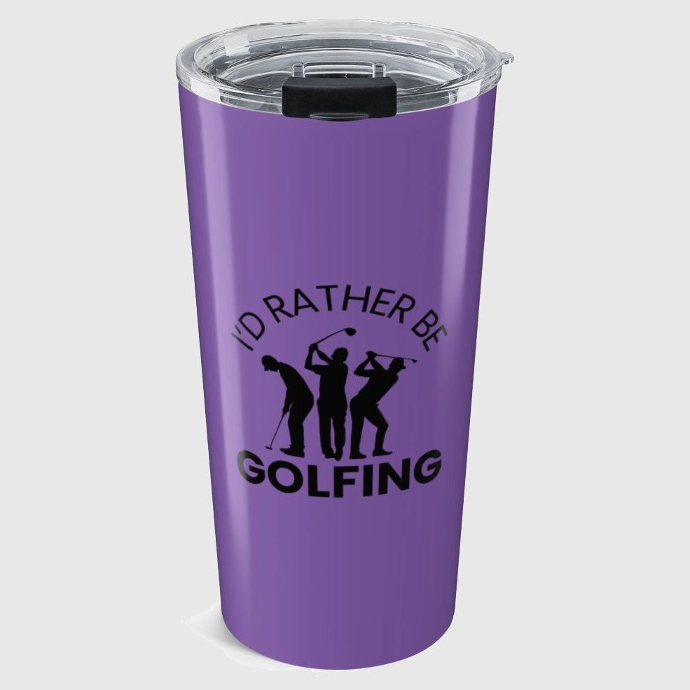 I'd Rather Be Golfing - 20oz Tumbler in Light Purple
