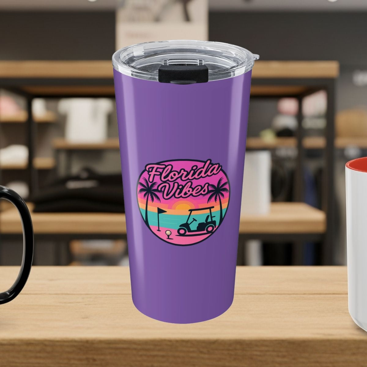 Golf Vibes - Florida Sunshine Edition - 20oz Tumbler in Light Purple