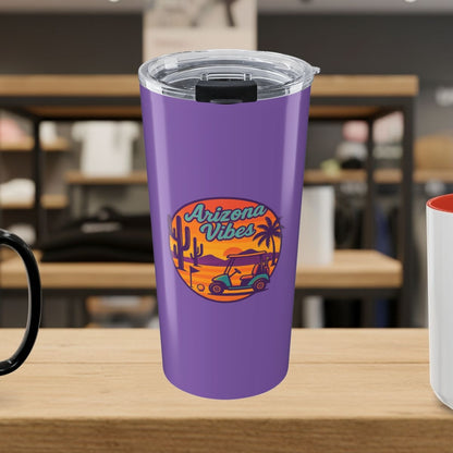Golf Vibes - Arizona - Desert Edition Golf Destination - 20oz Tumbler in Light Purple