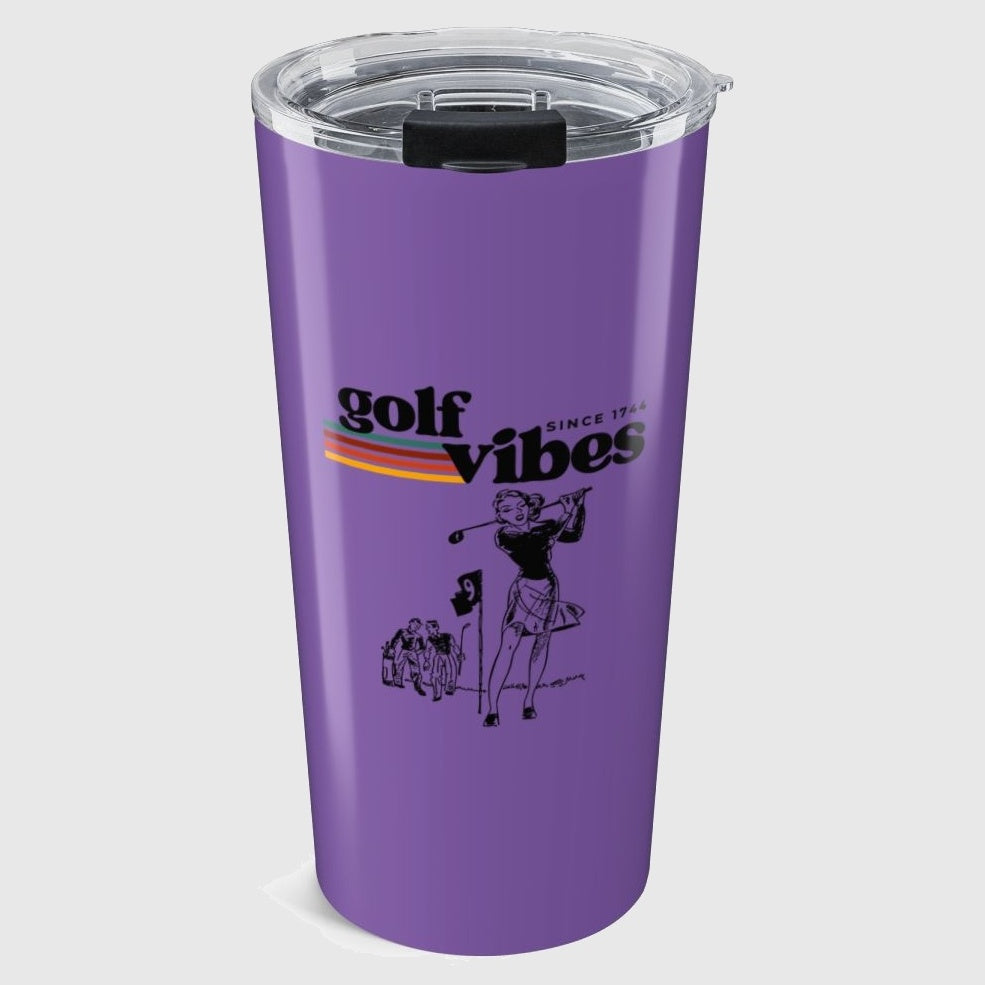 Golf Vibes Retro - 20oz Tumbler in Light Purple